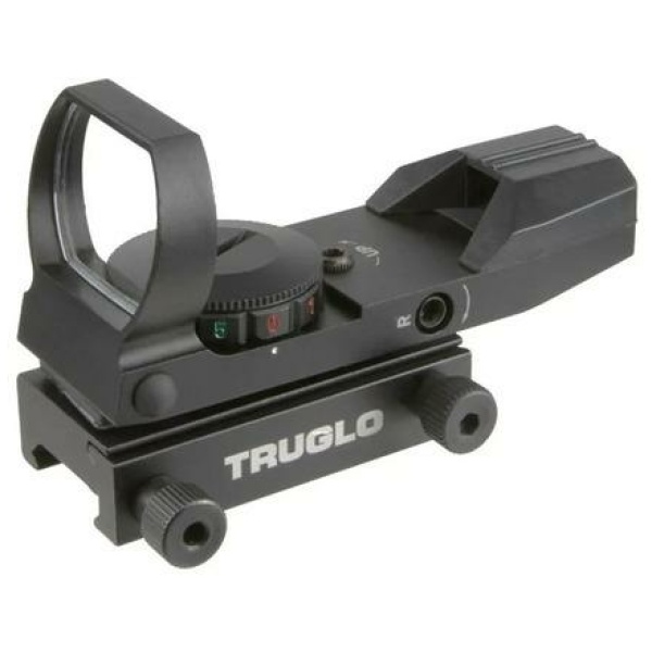 Truglo Dual Color Open Red Dot Sight 24x34mm 5 MOA Reticle Illuminated Black