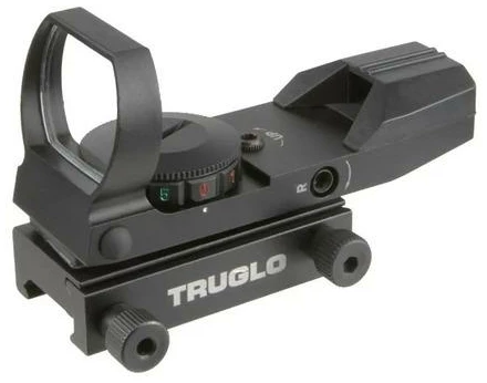 Truglo Dual Color Open Red Dot Sight 24x34mm 5 MOA Reticle Illuminated Black