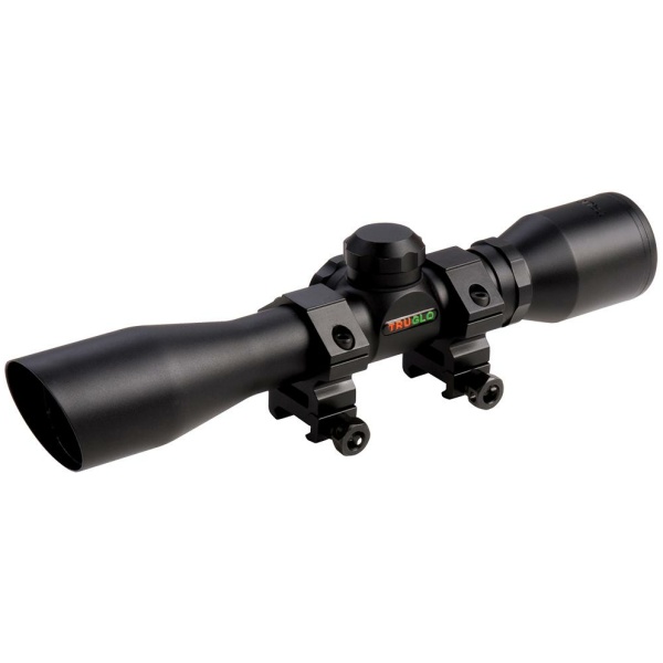 Truglo Compact Rimfire & Shotgun Rifle Scope - 4x32mm Diamond Ballistic 22.5' 5" Black