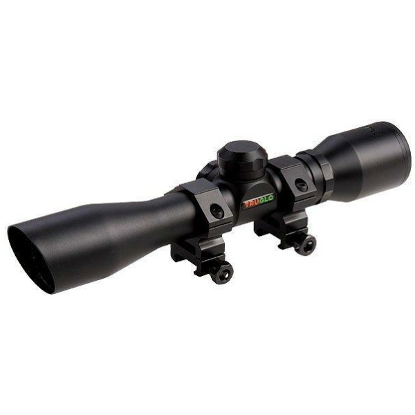 Truglo Compact Rifle Scope 4x32mm 1" SPF Duplex Black