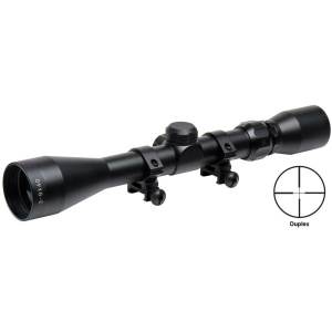 Truglo Trushot Rifle Scope w/Weaver Style Rings - 3-9x40mm  11.52-37.7' 3.15-3.94" Matte