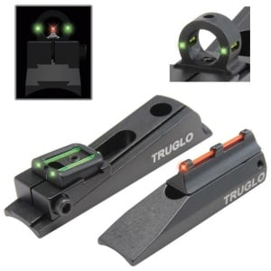 Truglo Muzzleloader-Brite Universal Sight Set Interchangeable Rear Ghost Ring & Notched Rear Sight
