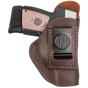 1791 Fair Chase Deer Skin IWB Holster Size 1 Brown LH