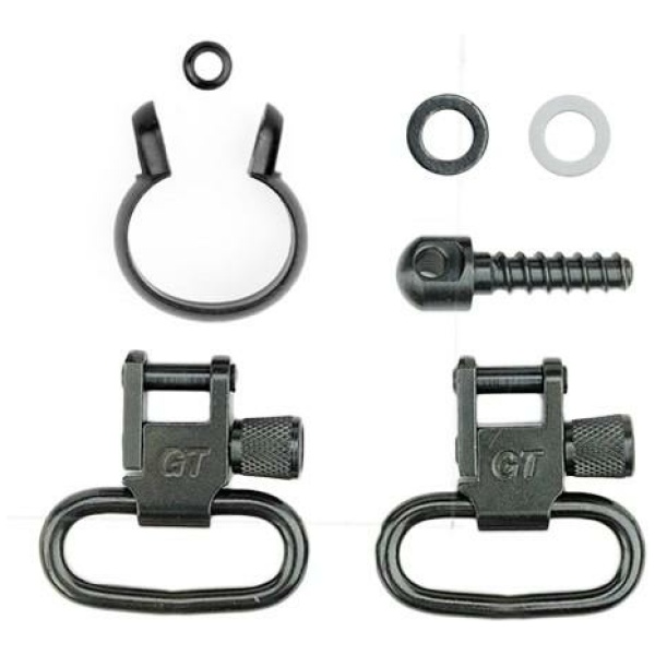 Grovtec One Piece Barrel Band Swivel Sets .645" to .660" Black
