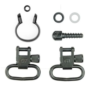 Grovtec One Piece Barrel Band Swivel Sets .430" to .445" Black