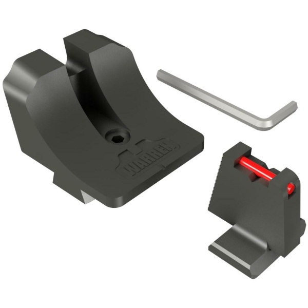Canik Warren Tactical Suppressor Sight Fiber Front Wide Blacked Out Rear