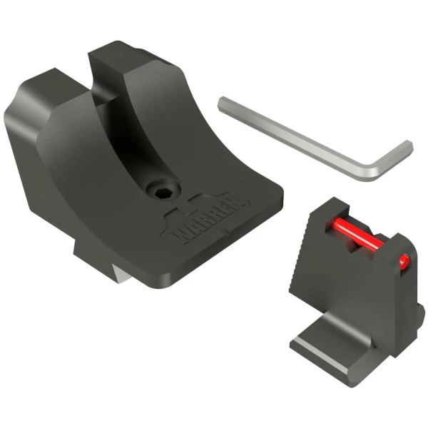 Canik Warren Tactical Suppressor Sight Fiber Front Wide Blacked Out Rear