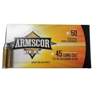 Armscor Handgun Ammunition .45 Colt 255 gr LRN 800 fps 50/ct