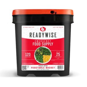 Readywise Freeze Dried Vegetable Bucket 120 Servings