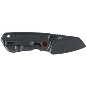 CRKT Overland Compact Folding Knife 2-1/4" Sheepsfoot Blade Black
