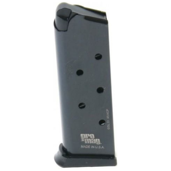 ProMag Steel Handgun Magazine Officers .45 ACP Blued 6/rd