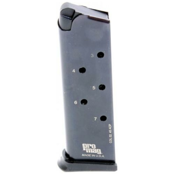 ProMag Steel Handgun Magazine 1911 Government .45 ACP Blued 7/r