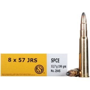 Sellier & Bellot Rifle Ammunition 8x57 JRS 196 gr SPCE 2380 fps - 20/box