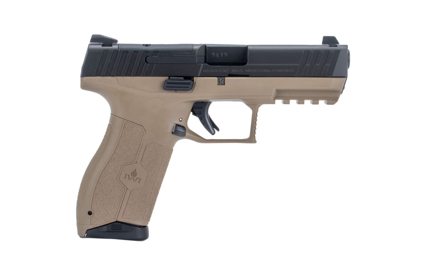 IWI - ISRAEL WEAPON INDUSTRIES MASADA OR 9MM POLY 4" FDE 10+1
