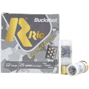 Rio Royal Buck Home Defense ***Star Crimp*** 9P 12ga Buckshot 2.75 inch Shotgun Shells - 1Buck | 1250 fps | 25rd Box