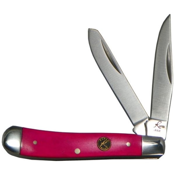 ABKT ROPER SERIES PINK SKY - PEANUT 2-BLADE PINK BONE HNDLS
