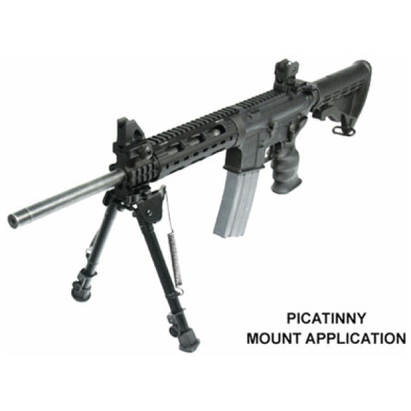 UTG BIPOD TACTICAL OP 8-12.4" - PICATINNY MOUNT W/STUD ADAPTER