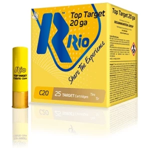 Rio Top Target 20ga 2.75 inch Shotgun Shells - #7.5 | 7/8 oz. | 1250 fps | 25rd Box