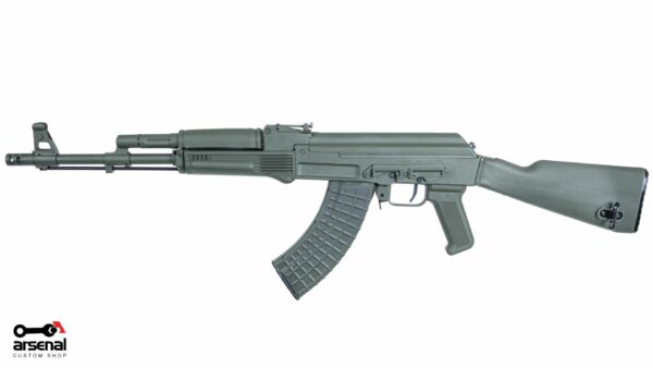 AK-style rifle on white background
