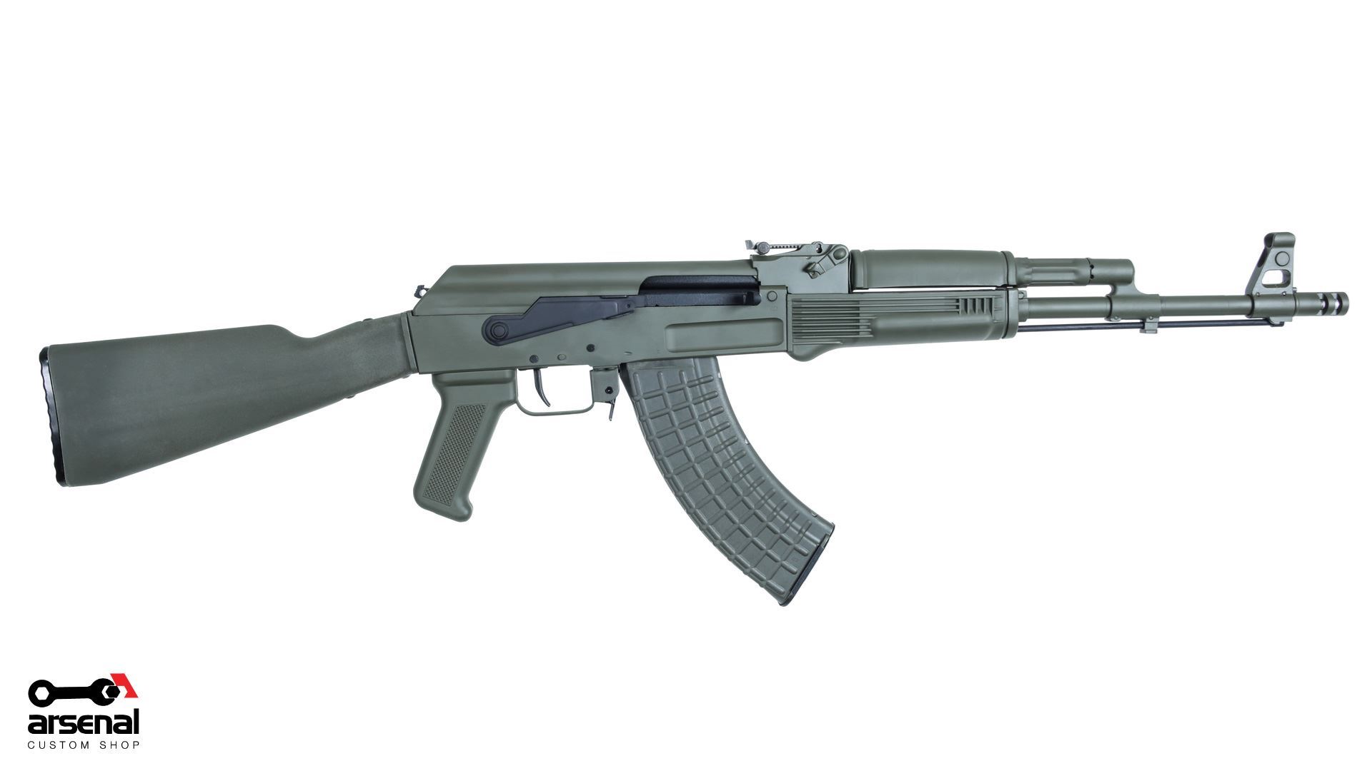 Green AK-style rifle from Arsenal Custom Shop