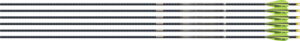 EASTON 4MM EMJ MATCH GRADE 340 - 6-PACK W/ 3" AAE HYBRID VANES