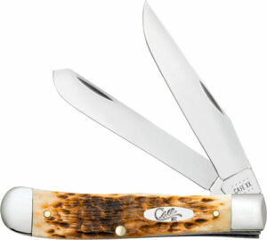 CASE KNIVES AMBER BONE PEACH - SEED JIG TRAPPER