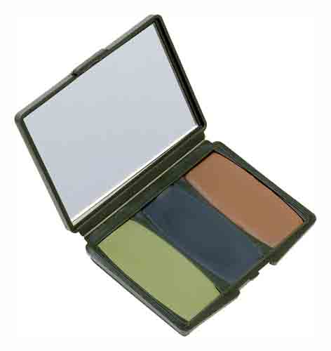 Camouflage makeup palette with mirror