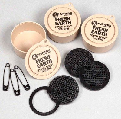 Fresh Earth scent wafers with safety pins.