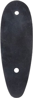 Black skateboard tail guard with two holes