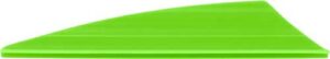 Green squeegee blade side view