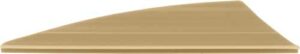 Wooden wedge door stopper on white background.