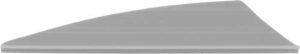 Gray triangular object on white background.
