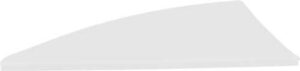 White aerodynamic car roof spoiler design