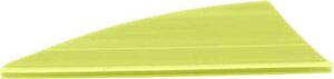 Yellow plastic smoothing tool on white background.