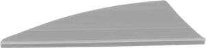 Gray automotive shark fin antenna