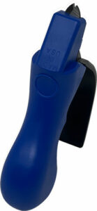 Blue handheld cable stripper tool