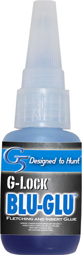 G-Lock Blu-Glu adhesive bottle for archery.
