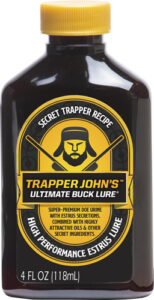 Trapper John's Ultimate Buck Lure bottle, 4 fl oz.