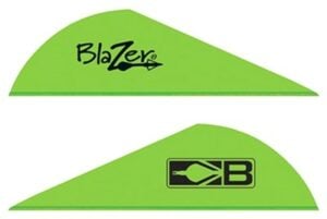 Green Blazer arrow vanes with CB logo