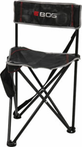 BOG GROUND BLIND TRIPOD CHAIR - BLACK/GREY W/CARRY STRAP