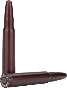 Two brown A-ZOOM dummy rounds