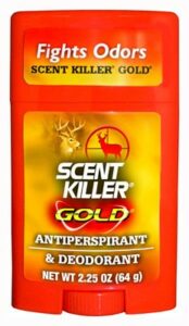 Scent Killer Gold antiperspirant deodorant stick.