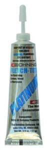 Tube of Bohning Platinum Fletch-Tite adhesive