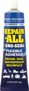 Repair-All adhesive tube for flexible waterproof sealing.