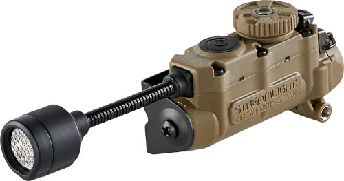 Tactical sidewinder flashlight with adjustable light head.