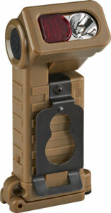 Tactical flashlight with clip and adjustable head