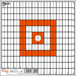 ALLEN EZ AIM PAPER GRID TARGET - 12-PK 12"X12"