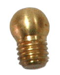 Metal bulbous object with threaded base