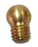 Small golden screw base light bulb
