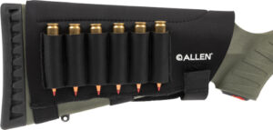 Rifle buttstock with bullet holder and grip cover